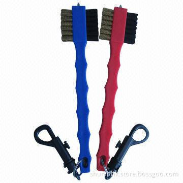 Golf Club Wooden Clean Brushes, Available in Various Colors, Customized Logos Accepted